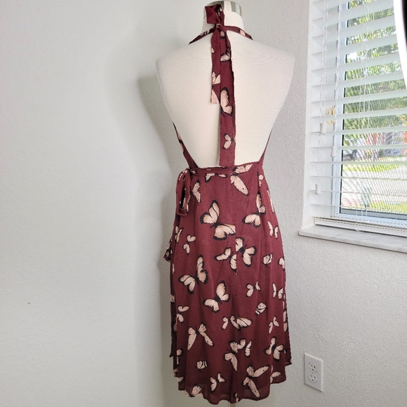 REFORMATION Johnson Halter Dress In Mariposa XS. - Picture 5 of 9